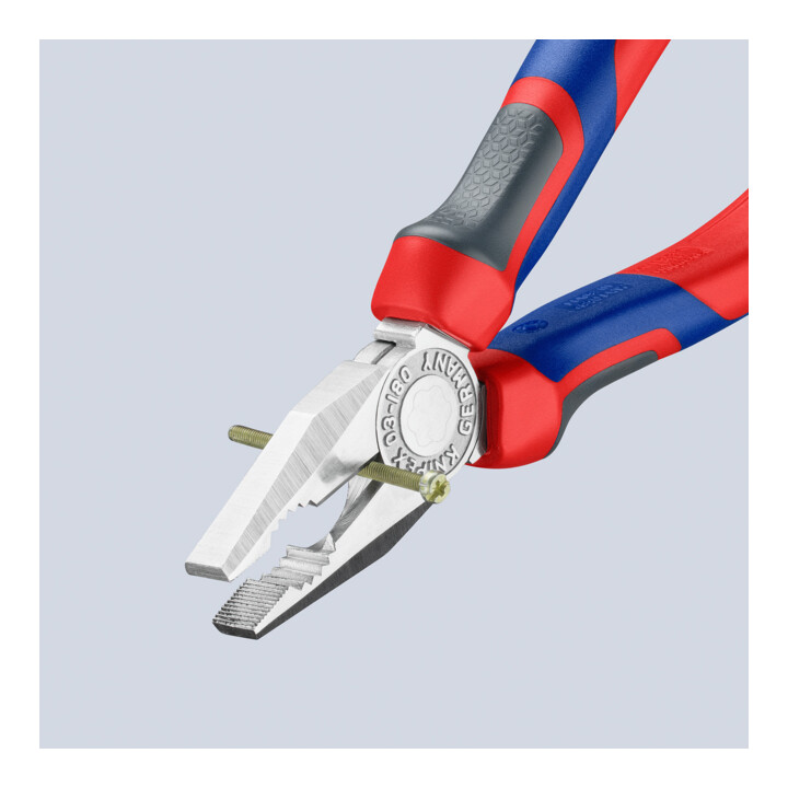 KNIPEX 03 05 180 Kombizange verchromt 180 mm