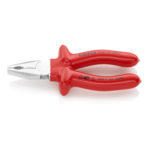 KNIPEX combinatietang verchroomd, dip-geïsoleerd, VDE-getest