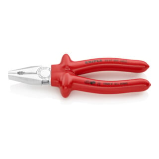 KNIPEX Pinza universale VDE cromata, con isolamento per immersione