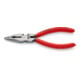 KNIPEX 08 21 145 Spitz-Kombizange mit Kunststoff überzogen schwarz atramentiert 145 mm