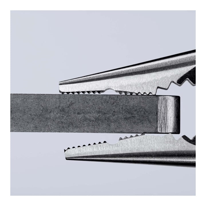 KNIPEX 08 21 145 Spitz-Kombizange mit Kunststoff überzogen schwarz atramentiert 145 mm