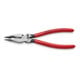 KNIPEX 08 21 185 Spitz-Kombizange mit Kunststoff überzogen schwarz atramentiert 185 mm