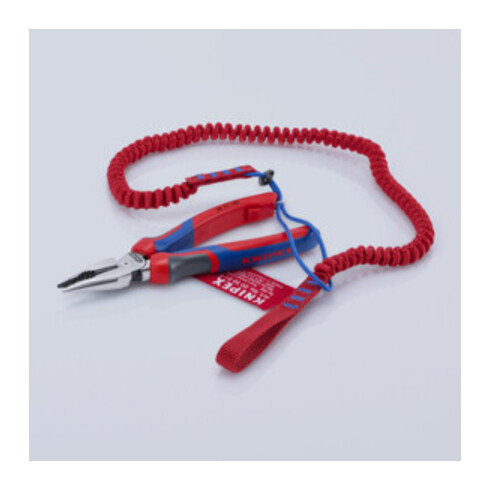 KNIPEX 08 22 185 Spitz-Kombizange mit Comfort-Griffen schwarz atramentiert 185 mm