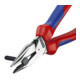 KNIPEX 08 22 185 Spitz-Kombizange mit Comfort-Griffen schwarz atramentiert 185 mm