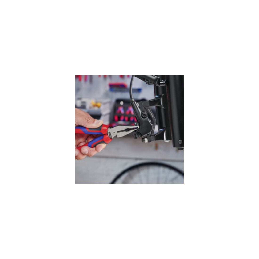 KNIPEX 08 22 185 Spitz-Kombizange mit Comfort-Griffen schwarz atramentiert 185 mm