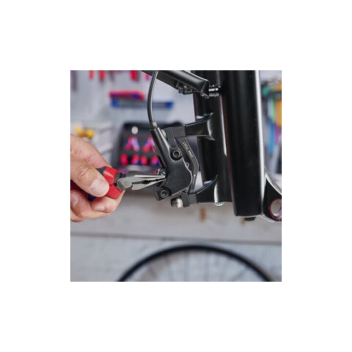 KNIPEX 08 22 185 Spitz-Kombizange mit Comfort-Griffen schwarz atramentiert 185 mm