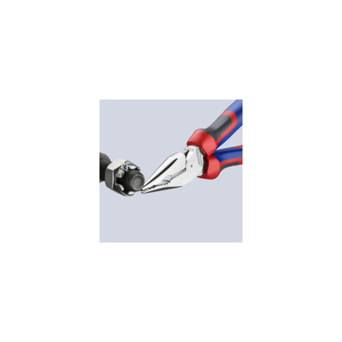 KNIPEX 08 25 185 Spitz-Kombizange mit Comfort-Griffen verchromt 192 mm
