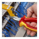 KNIPEX 08 26 145 Spitz-Kombizange isoliert mit Mehrkomponenten-Hüllen, VDE-geprüft verchromt 145 mm