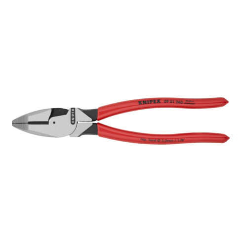 KNIPEX 09 01 240 Kabelzange ''Lineman's Pliers'' amerikanisches Modell schwarz atramentiert 240 mm