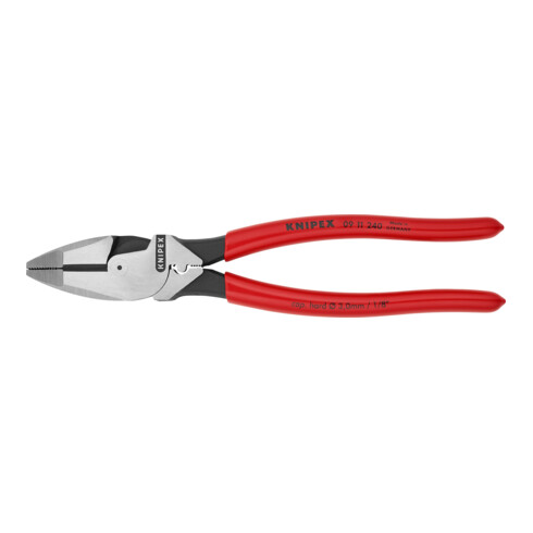 KNIPEX 09 11 240 Kabelzange ''Lineman's Pliers'' amerikanisches Modell schwarz atramentiert 240 mm