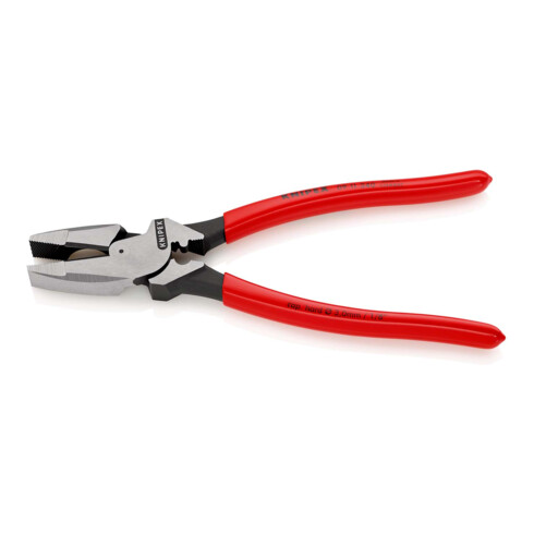KNIPEX 09 11 240 Kraft-Kombizange "Lineman's Pliers" amerikanisches Modell mit rutschhemmendem Kunststoff überzogen schwarz atramentiert 240 mm