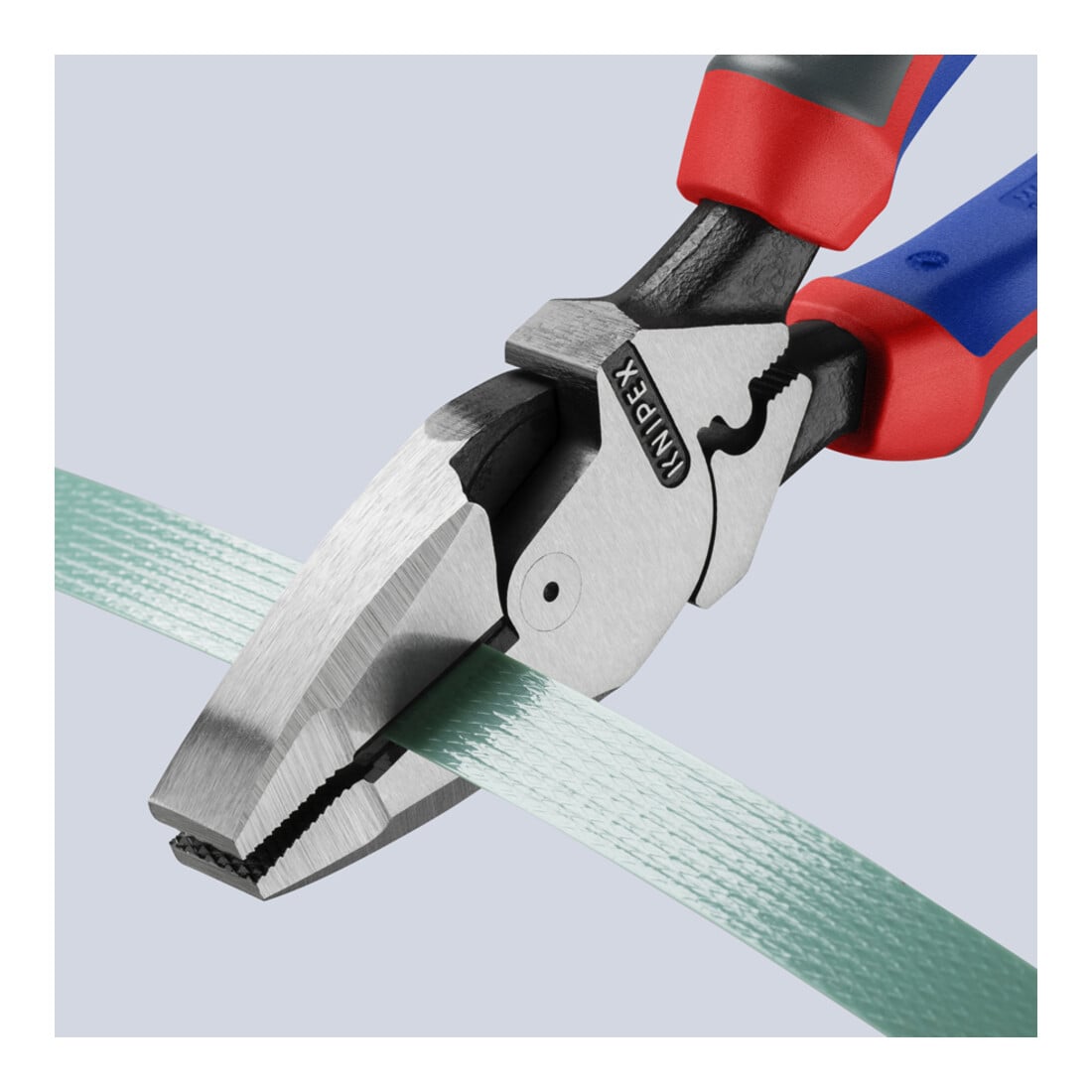 KNIPEX 09 12 240 Kraft-Kombizange "Lineman's Pliers" amerikanisches Modell mit Comfort-Griffen schwarz atramentiert 240 mm