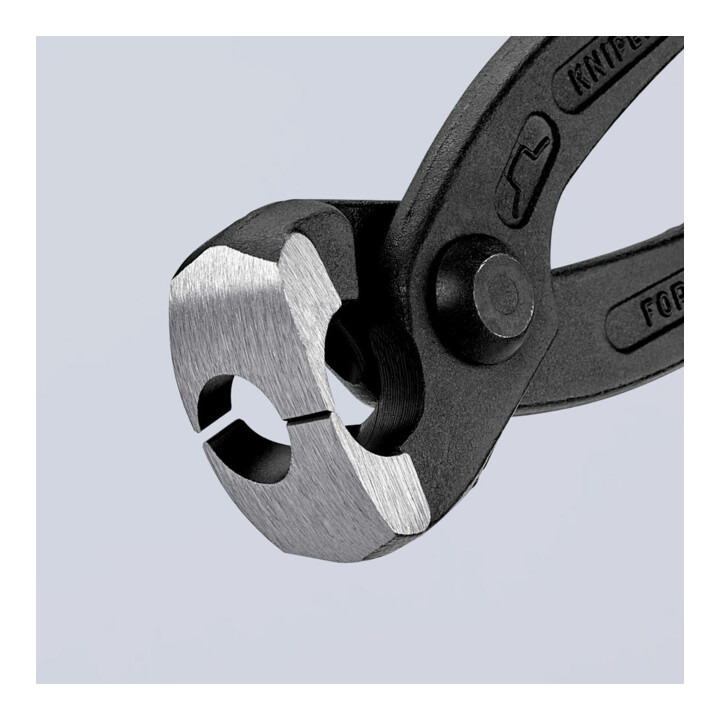 KNIPEX 10 99 I220 Ohrklemmenzange mit Kunststoff überzogen schwarz atramentiert 220 mm