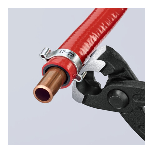 KNIPEX 10 99 I220 Oorklemtang zwart geatramenteerd 220 mm