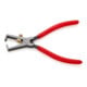 KNIPEX 11 01 160 Abisolierzange mit Öffnungsfeder, universal mit Kunststoff überzogen schwarz atramentiert 160 mm