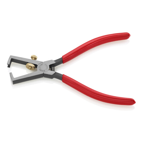 KNIPEX 11 01 160 Abisolierzange mit Öffnungsfeder, universal schwarz atramentiert 160 mm