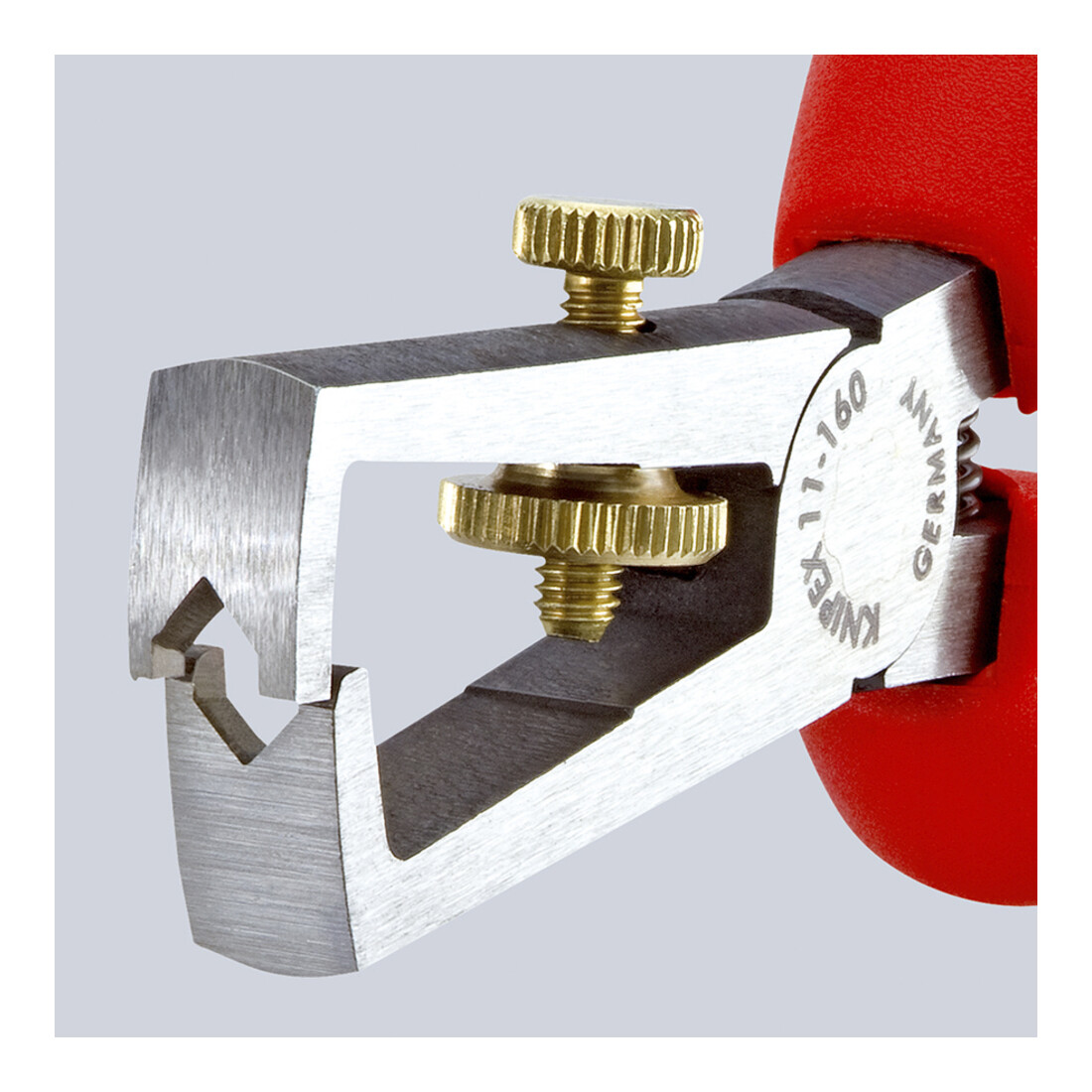 KNIPEX 11 02 160 afstriptang met openingsveer, universeel zwart geatramenteerd 160 mm