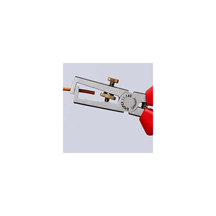KNIPEX 11 05 160 afstriptang met openingsveer, universeel verchroomd 160 mm