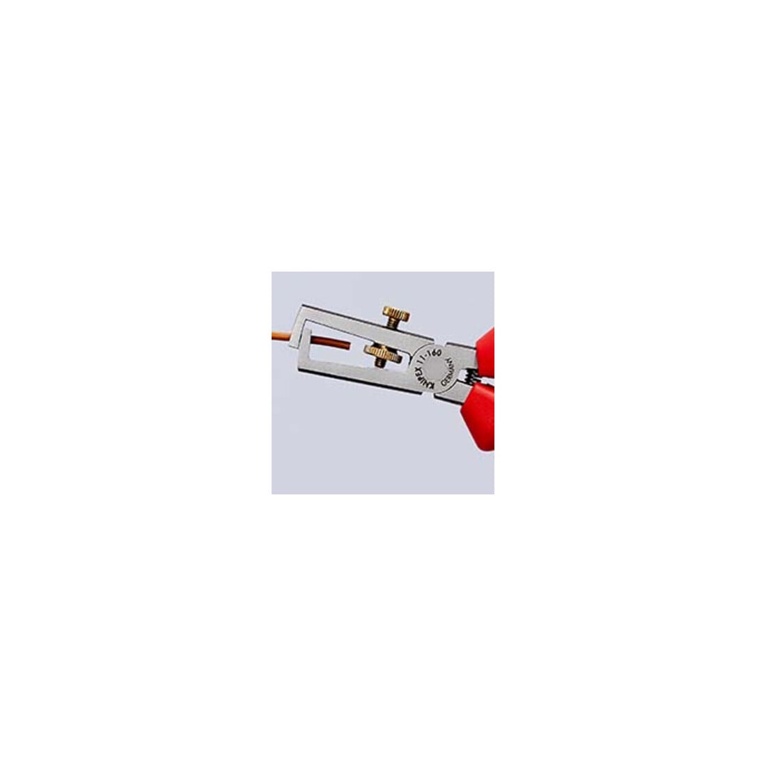 KNIPEX 11 05 160 afstriptang met openingsveer, universeel verchroomd 160 mm