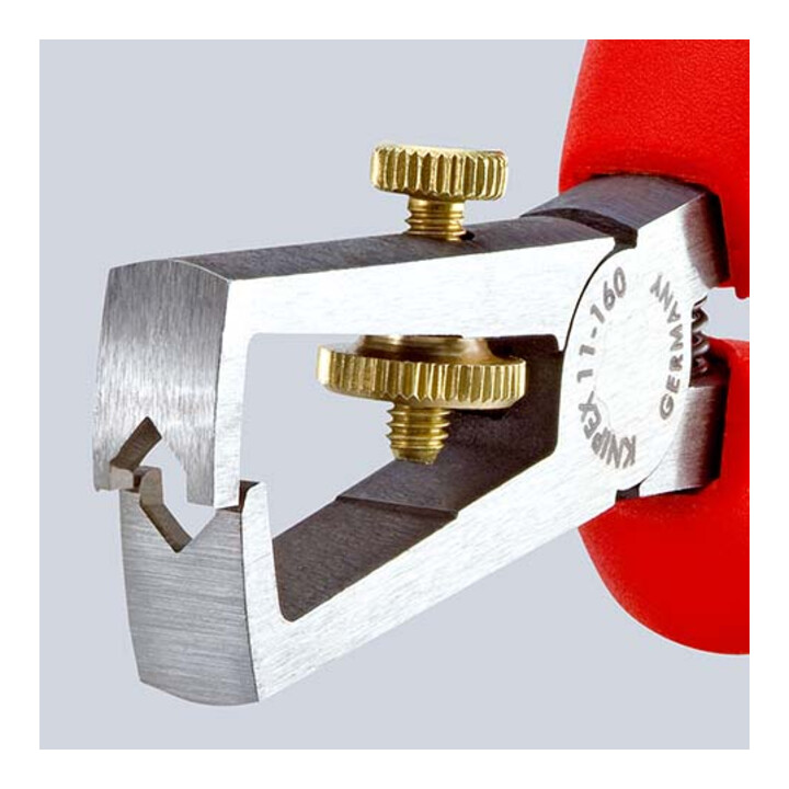 KNIPEX 11 05 160 afstriptang met openingsveer, universeel verchroomd 160 mm