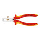 KNIPEX 11 06 160 afstriptang met openingsveer, universeel verchroomd VDE 160 mm