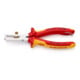 KNIPEX 11 06 160 T BK Abisolierzange mit Öffnungsfeder, universal verchromt VDE 160 mm-1