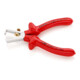 KNIPEX 11 07 160 afstriptang met openingsveer, universeel verchroomd VDE 160 mm