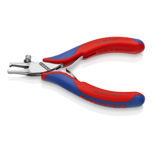 KNIPEX 11 92 140 Elektronik-Abisolierzange mit Mehrkomponenten-Hüllen 140 mm