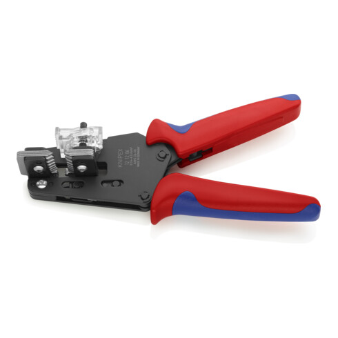 KNIPEX 12 12 06 Präzisions-Abisolierzange mit Formmessern mit Mehrkomponenten-Hüllen brüniert 195 mm