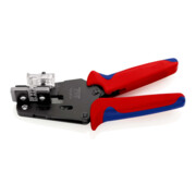 KNIPEX 12 12 12 Präzisions-Abisolierzange mit Formmessern 4/6/10 mm² mit Mehrkomponenten-Hüllen brüniert 195 mm