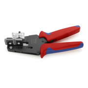 KNIPEX 12 12 14 Präzisions-Abisolierzange mit Formmessern brüniert 195 mm