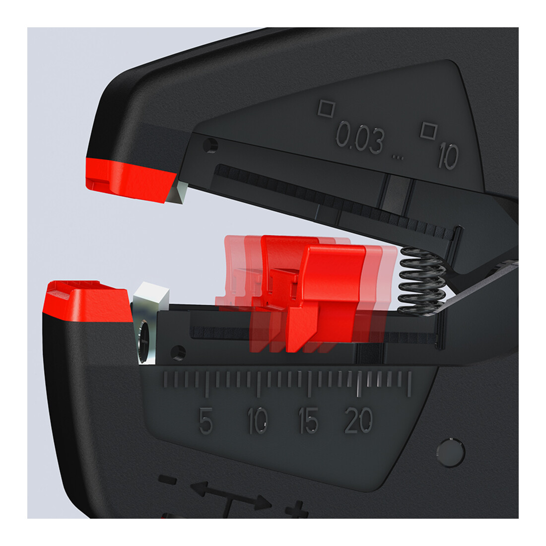 KNIPEX 12 40 200 EvoStrip Selbsteinstellende Abisolierzange 200 mm