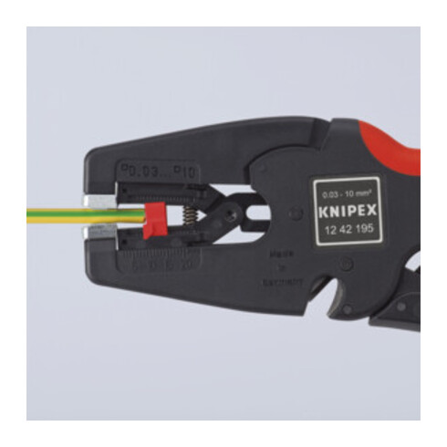 KNIPEX 12 42 195 SB MultiStrip 10 Automatische Abisolierzange 195 mm