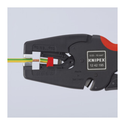 KNIPEX 12 42 195 SB MultiStrip 10 Automatische Abisolierzange 195 mm
