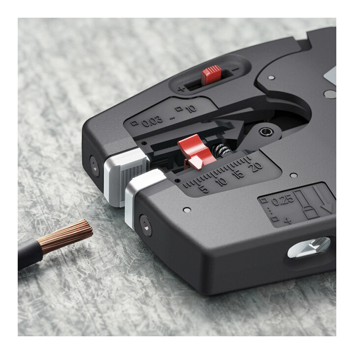 KNIPEX 12 72 190 NexStrip® Elektriker-Multiwerkzeug mit rutschhemmenden Kunststoff-Hüllen 190 mm