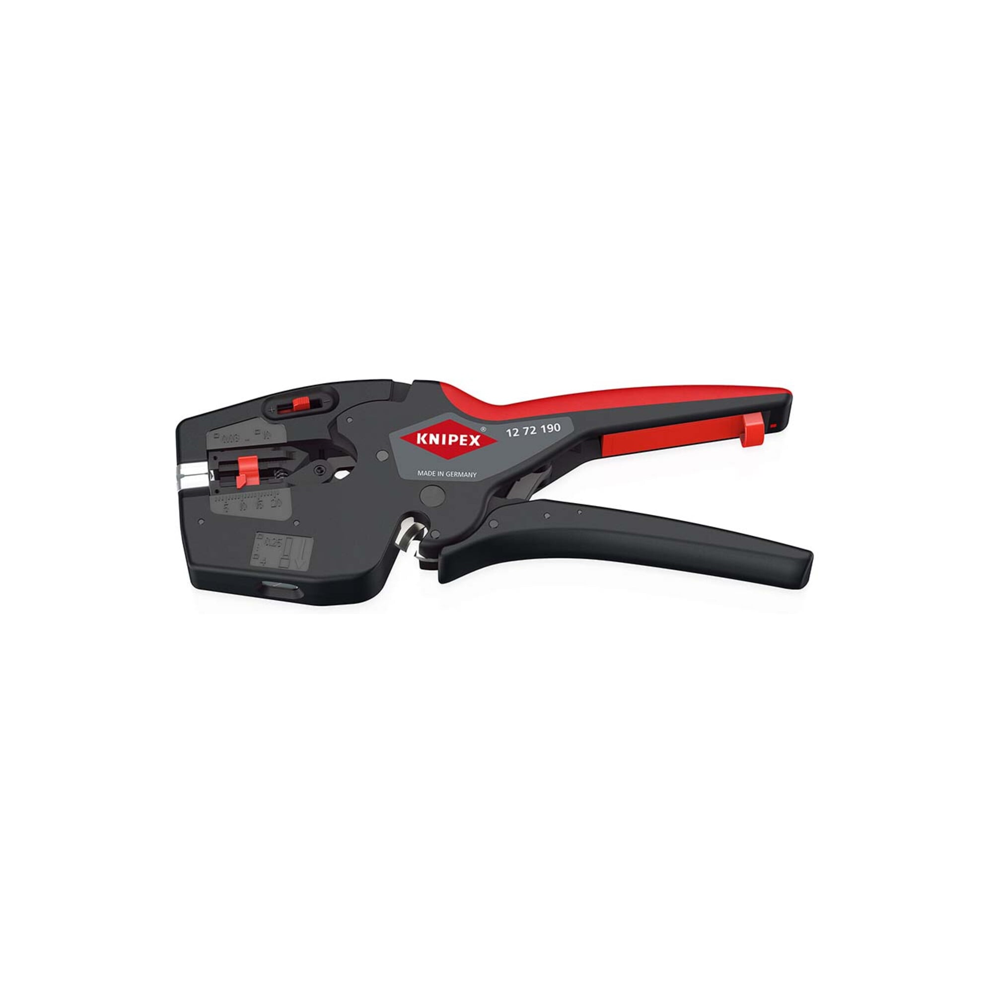 KNIPEX 12 72 190 SB NexStrip Elektriker-Multiwerkzeug mit rutschhemmenden Kunststoff-Hüllen 190 mm