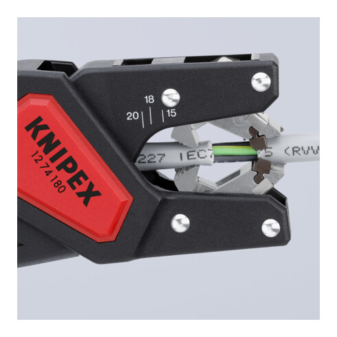 KNIPEX 12 74 180 SB Automatische afstriptang 175 mm