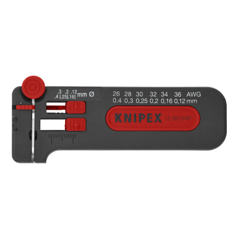 KNIPEX 12 80 040 SB Mini-Abisolierer 100 mm