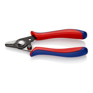 KNIPEX 12 82 130 SB afstriptang voor glasvezelkabels gebruineerd 130 mm