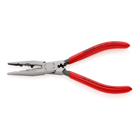 KNIPEX 13 01 160 Verdrahtungszange mit Kunststoff überzogen schwarz atramentiert 160 mm