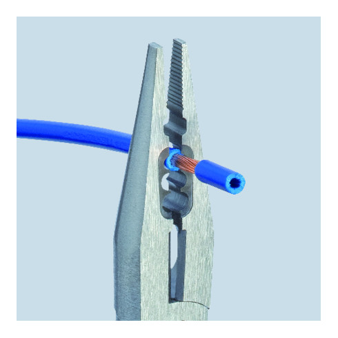 KNIPEX 13 05 160 T Bedradingstang met bevestigingsoog verchroomd 160 mm