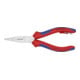 KNIPEX Pinza combinata per elettricisti e cablatori 13 05 160 T BK con occhiello di fissaggio, cromata, 160mm-1