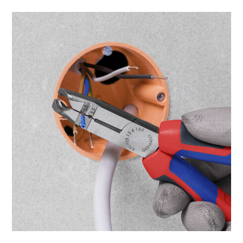 KNIPEX 13 42 165 Abmantelungszange mit Comfort-Griffen schwarz atramentiert 165 mm