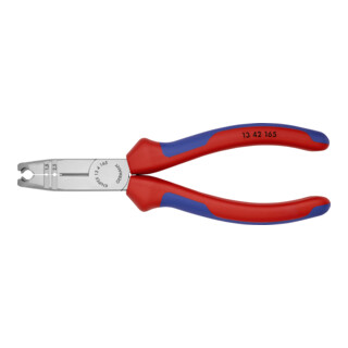 KNIPEX 13 42 165 Abmantelungszange schwarz atramentiert 165 mm