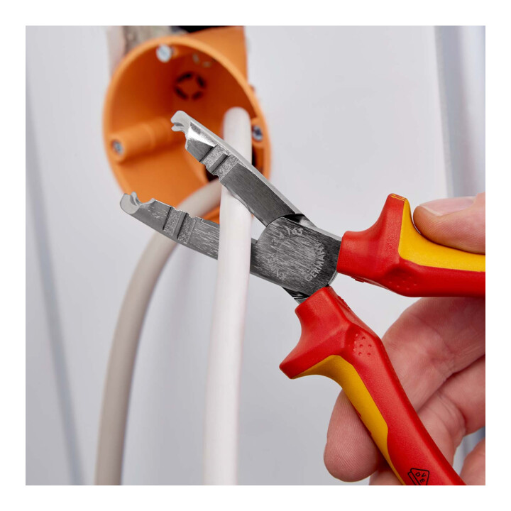 KNIPEX 13 46 165 ontmantelingstang verchroomd VDE 165 mm