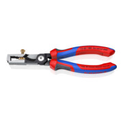 KNIPEX 13 62 180 StriX® Abisolierzangen mit Kabelschere mit Comfort-Griffen schwarz atramentiert 180 mm