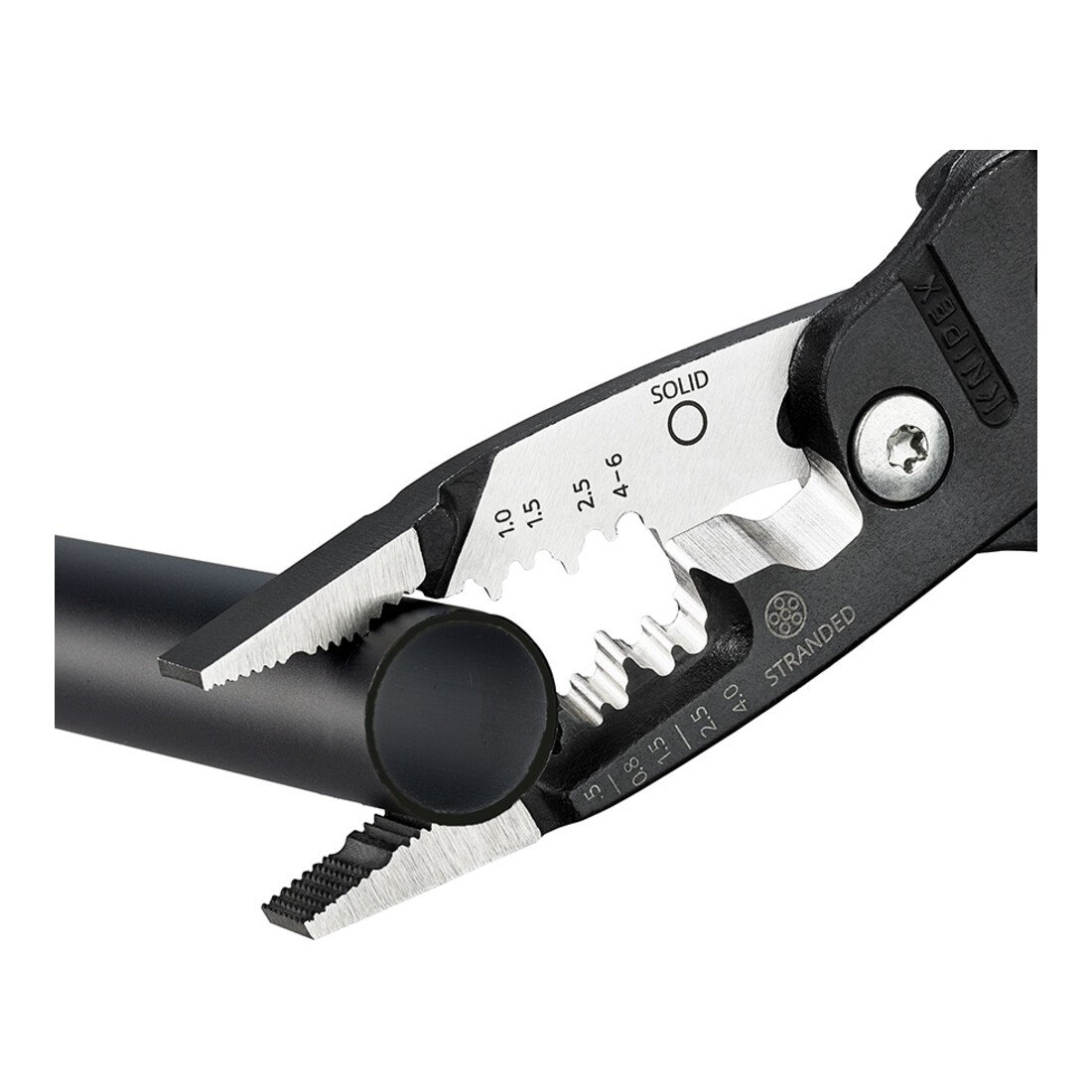 KNIPEX 13 71 200 ME Multifunctionele elektriciens tang, kunststof gecoat, zwart, 200 mm