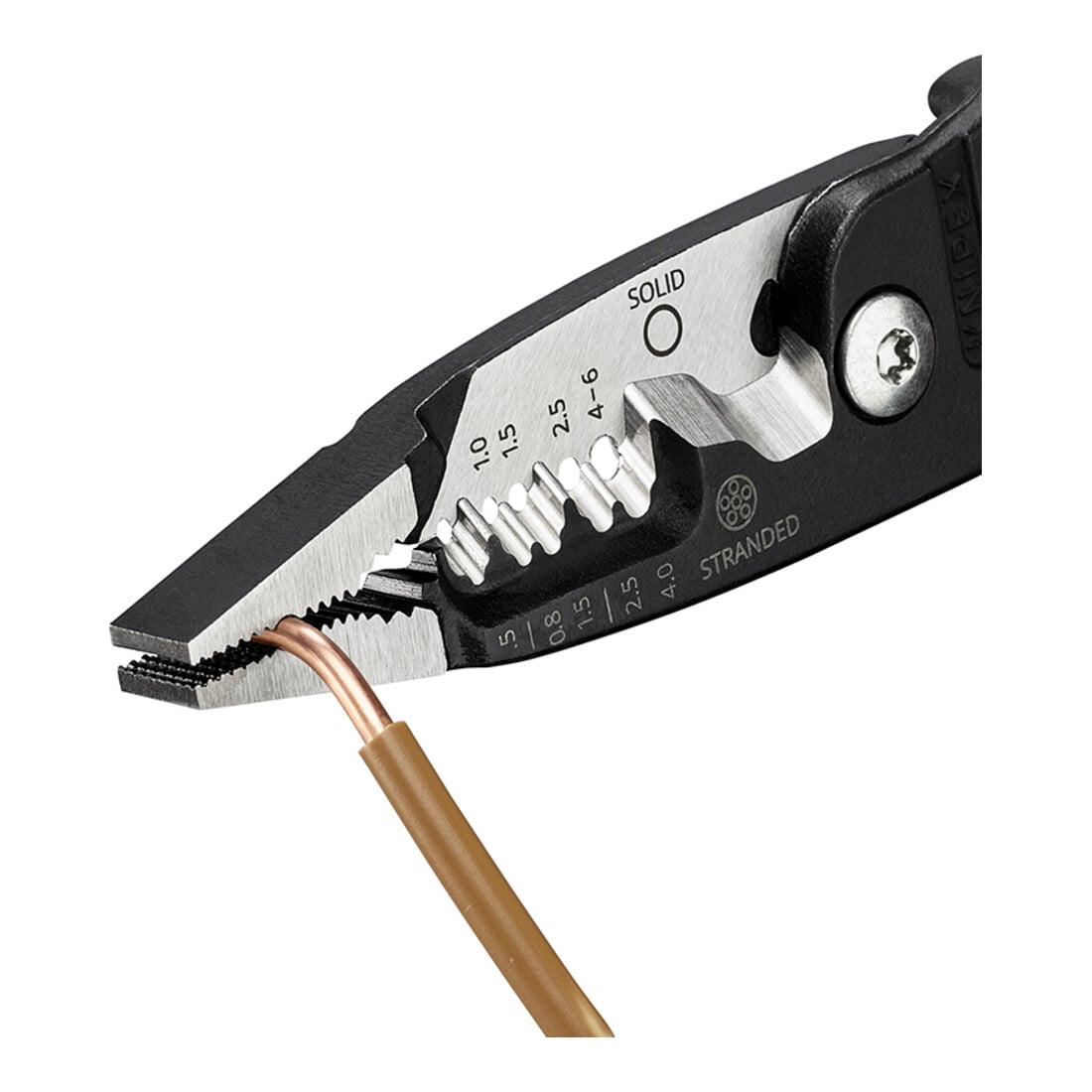 KNIPEX 13 71 200 ME Multifunctionele elektriciens tang, kunststof gecoat, zwart, 200 mm