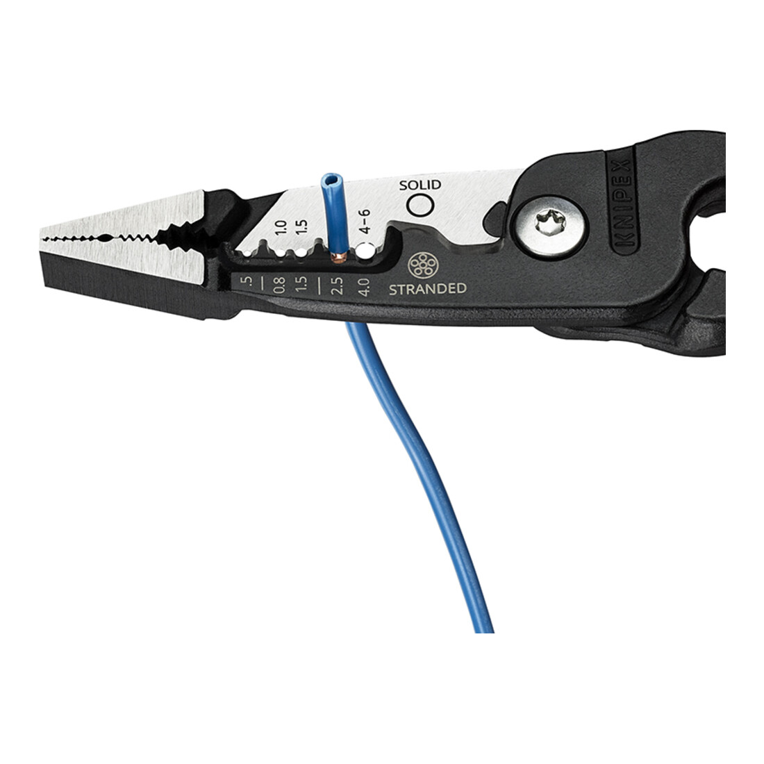KNIPEX 13 71 200 ME Multifunctionele elektriciens tang, kunststof gecoat, zwart, 200 mm