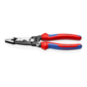 KNIPEX 13 72 8 WireStripper Multifunktions-Elektrikerzangen amerikanisches Modell mit Mehrkomponenten-Hüllen schwarz atramentiert 200 mm